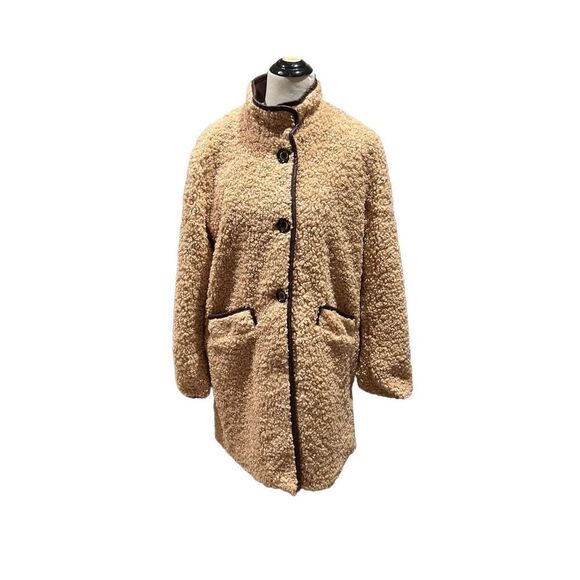 Sam Edelman NWT teddy single-breasted teddy coat size L - Picture 4 of 12